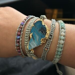 New! Boho 5 layer wrap around bracelet